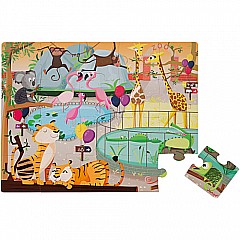 Janod Tactile Puzzle -A Day at the Zoo