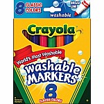 Crayola Washable Brd Classic Marker 8/ PK 6/ 24