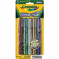 Glitter Glue,wash, Blazing Colors 5/ PK (12)