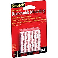 Mounting Squares Removable 16 X 1" (6/ PK