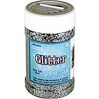 Glitter Silver 4oz Jar (12)