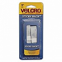 Velcro 18x3/ 4" Tape White 6pk/ Bx