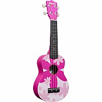 Amahi Soprano Ukulele, Pink Flower