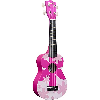 Amahi Soprano Ukulele, Pink Flower