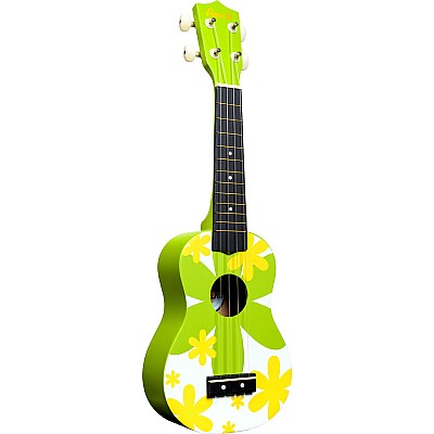 Amahi Soprano Ukulele, Green Flower