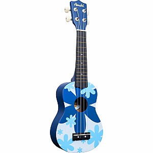 Blue Flower Soprano Ukulele