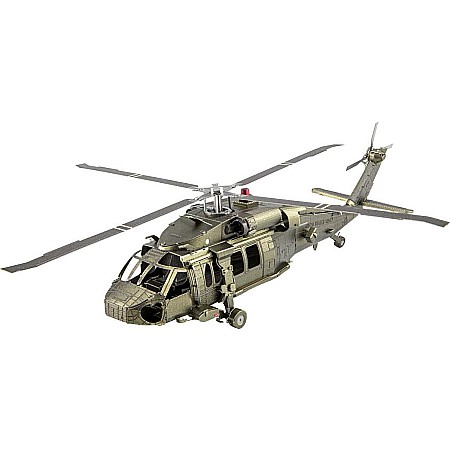 Fascinations Metal Earth Black Hawk Helicopter 3D Metal Model Kit