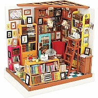 Robotime Rolife Sam's Study Library DIY Miniature House 3D Wooden Kit