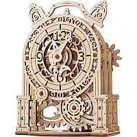 UGears Vintage Alarm Clock Wooden Mechanical Model Kit
