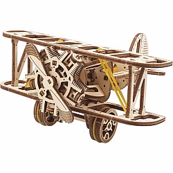 UGears Mini Biplane Wooden Mechanical Model Kit