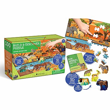 Anker "Build and Discover Puzzle: Safari Adventure" (100 pc Puzzle)