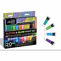 20pc Glitter and Glow Paint Set