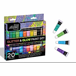 20pc Glitter and Glow Paint Set