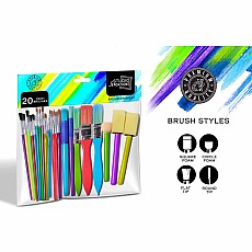 20pc Paint Brush Set (assorted)