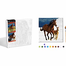 Wild Horses Stretched Canvas Paint Kit (20