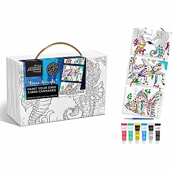 Paint Your Own 3 Mini-Canvas Kit, Ocean Life