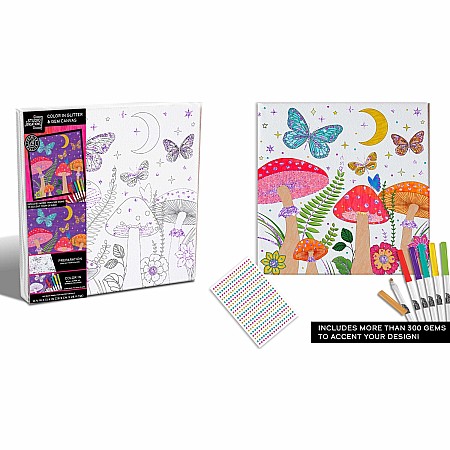 Mushroom Glitter Coloring Kit