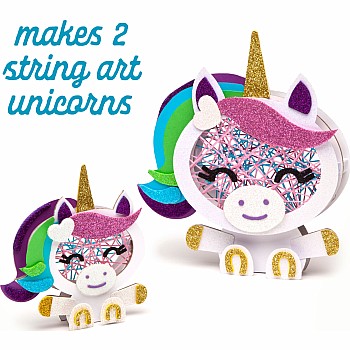 Stacked String Art Unicorns