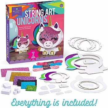 Stacked String Art Unicorns