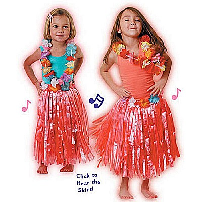 Musical Hula Skirt and Lei