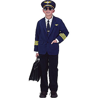 Aeromax Jr. Airline Pilot With Cap, Child - Sizes