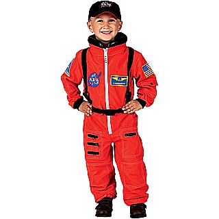 Jr. Astronaut Suit w/Embroidered Cap, size 2/3 (Orange)