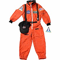 Jr. Astronaut Suit w/Embroidered Cap, size 2/3 (Orange)