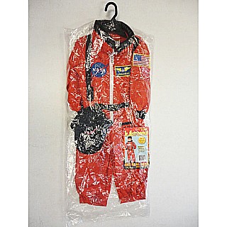 Jr. Astronaut Suit w/Embroidered Cap, size 2/3 (Orange)