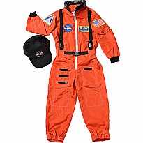 Jr. Astronaut Suit w/Embroidered Cap, size 2/3 (Orange)