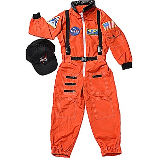 Jr. Astronaut Suit w/Embroidered Cap, size 4/6 (Orange)