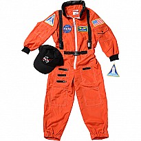 Jr. Astronaut Suit w/Embroidered Cap, size 4/6 (Orange)