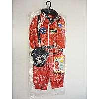 Jr. Astronaut Suit w/Embroidered Cap, size 6/8 (Orange)