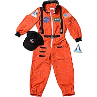 Jr. Astronaut Suit w/Embroidered Cap, size 6/8 (Orange)