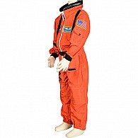 Jr. Astronaut Suit w/Embroidered Cap, size 6/8 (Orange)