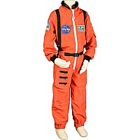 Jr. Astronaut Suit w/Embroidered Cap, size 6/8 (Orange)
