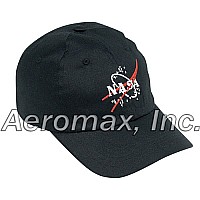 Aeromax Jr. Astronaut Cap Only (Black With Orange Trim)