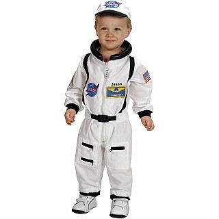 Jr. Astronaut Suit w/Embroidered Cap, size 18Month (White)