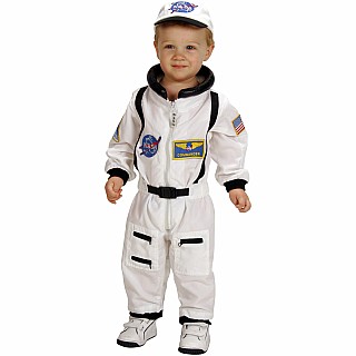 Jr. Astronaut Suit w/Embroidered Cap, size 18Month (White)