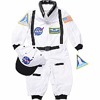 Jr. Astronaut Suit w/Embroidered Cap, size 18Month (White)