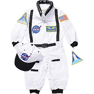 Jr. Astronaut Suit w/Embroidered Cap, size 18Month (White)