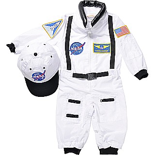 Jr. Astronaut Suit w/Embroidered Cap, size 18Month (White)