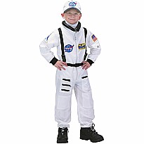 Jr. Astronaut Suit w/Embroidered Cap, size 2/3 (White)