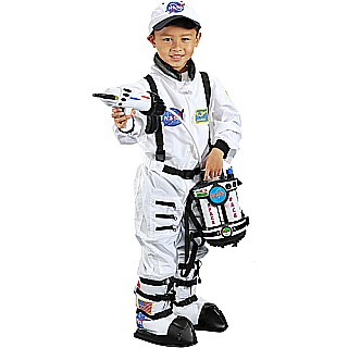 Jr. Astronaut Suit w/Embroidered Cap, size 2/3 (White)