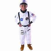 Jr. Astronaut Suit w/Embroidered Cap, Apollo 11, size 6/8 (White)