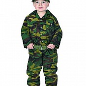 Aeromax Jr. Camouflage Suit With Cap, Child - Sizes Green