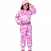 Aeromax Jr. Camouflage Suit With Cap, Child - Sizes Pink