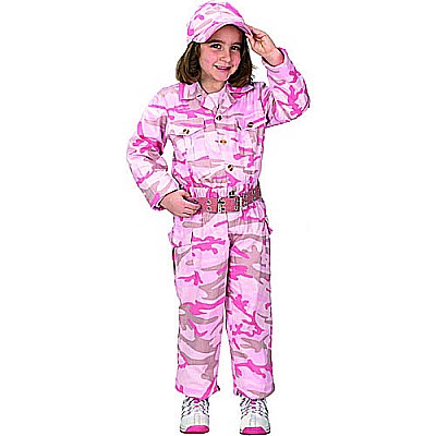 Aeromax Jr. Camouflage Suit With Cap, Child - Sizes Pink