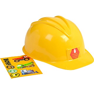 Jr. Construction Helmet, w/assorted stickers, Adj Youth Size 