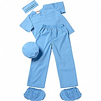 Jr. DR. Scrubs, Size 6/ 8, Blue