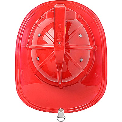 Jr. Firefighter Helmet, Red, w/Siren & Light, Adj Youth Size